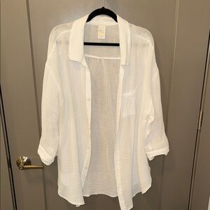 White shirt/cover up
